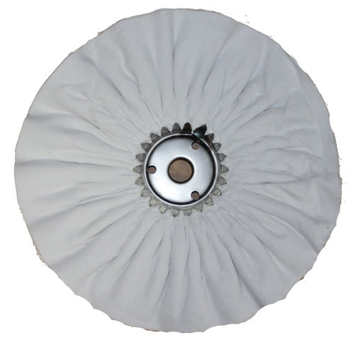 Jescar Buffing Wheel 14" x 3" x 1" Bleached Domet Flannel