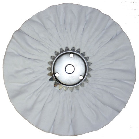 Jescar Buffing Wheel 12" x 3" x 3/4" Bleached Domet Flannel