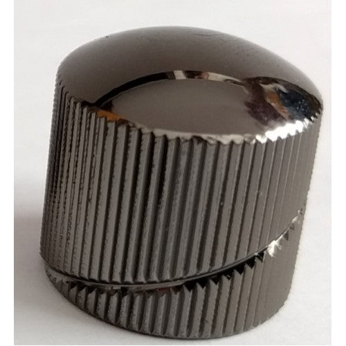 Sever pot knob BK dome_I_knurled Spiral