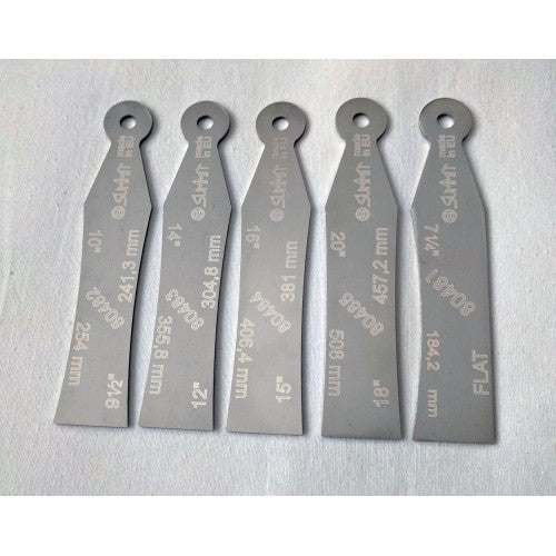 SUMMIT® Double Side Radius Gauge, Set of 5