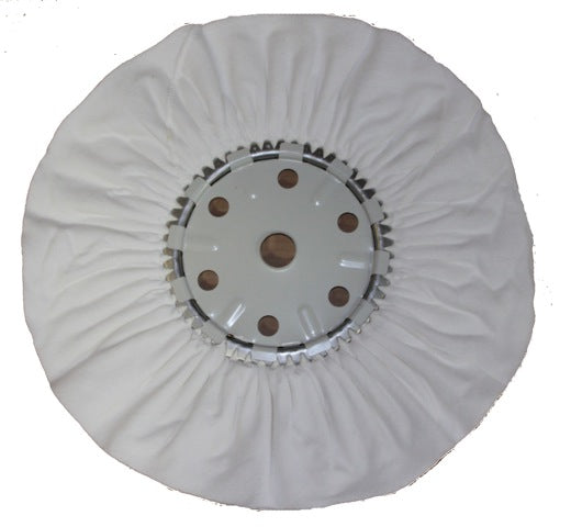 Jescar Buffing Wheel 18" x 7" x 1-1/4" Bleached Domet Flannel